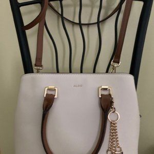 Aldo handbag with stylish chain decor